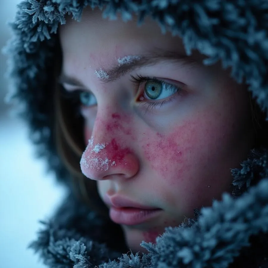 Odmrożona skóra twarzy – objawy, skutki i jak sobie z tym radzić