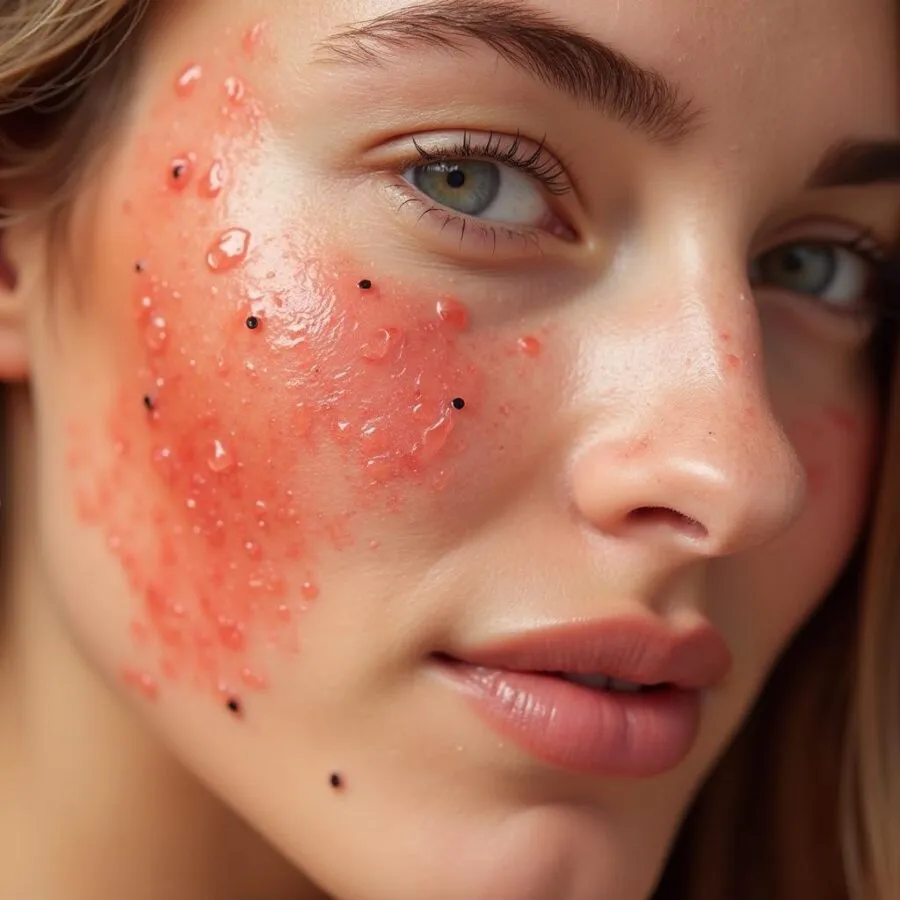 Truskawkowa skóra na twarzy: Przyczyny, objawy i skuteczna pielęgnacja